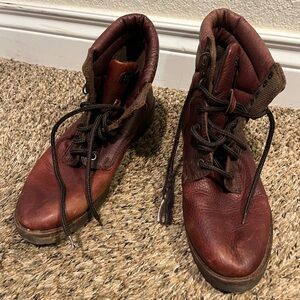 Natural Sport Brown Leather Boots